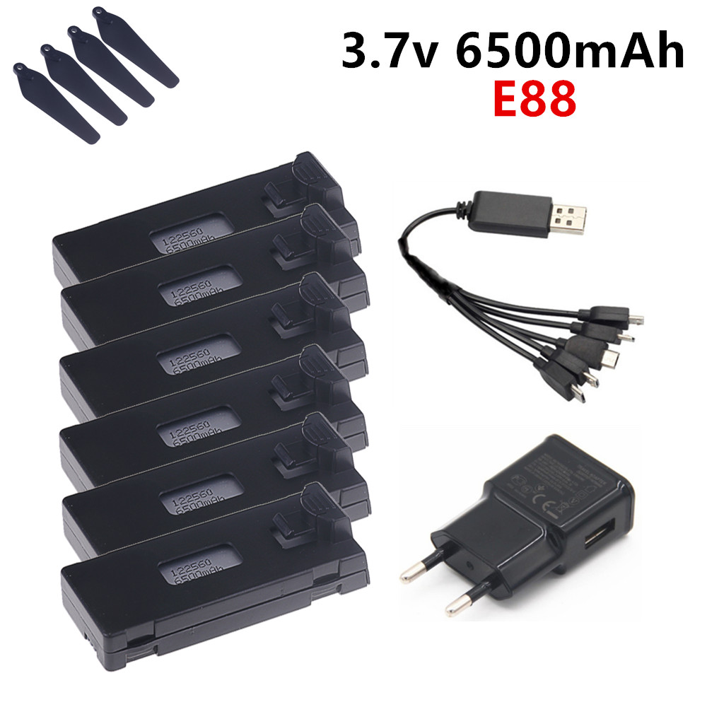 Drone Rc E88 Pro - 3,7 В 6500 мАч Lipo аккумулятор