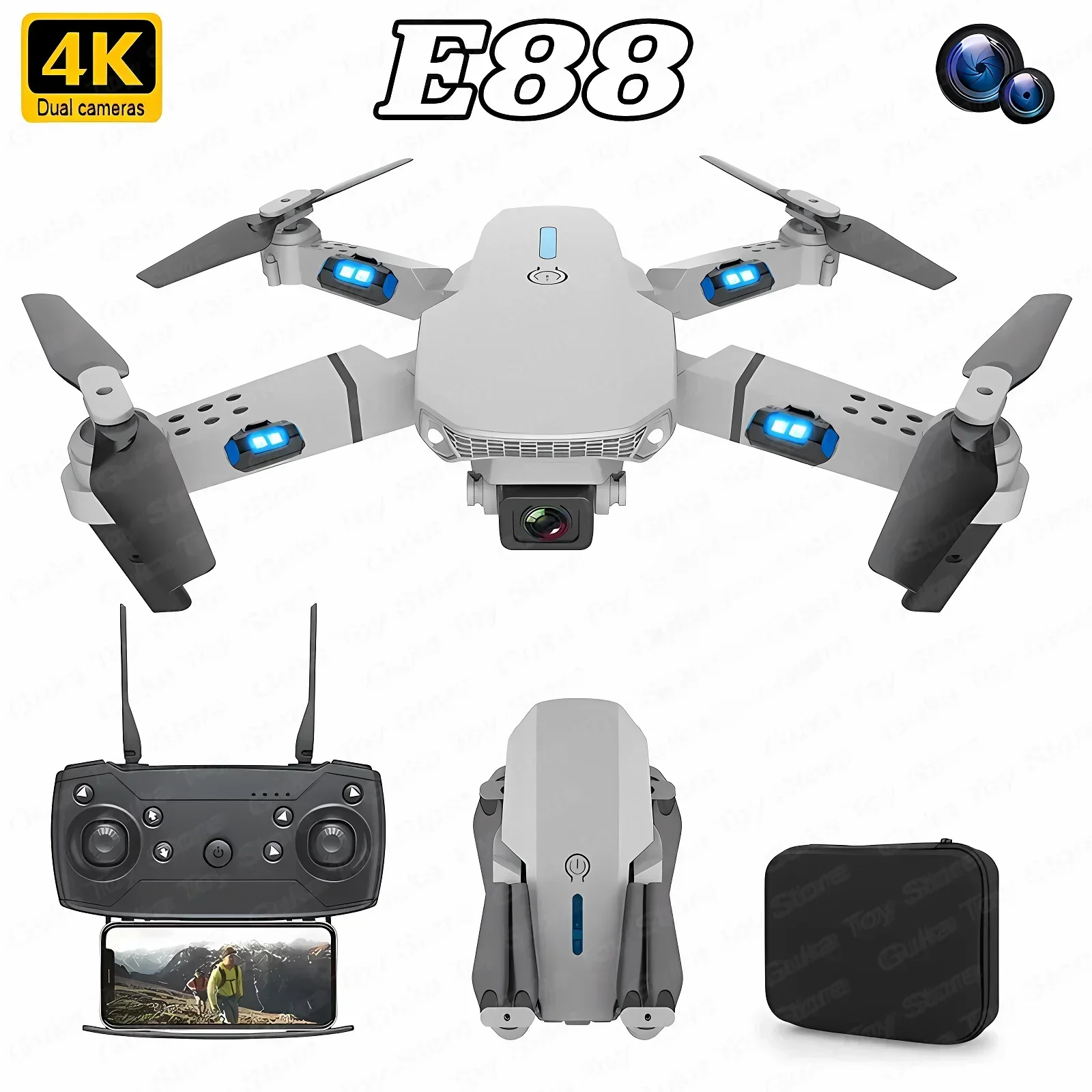 Drone Rc App - E88 Pro WIFI FPV Дрон Широкоугольный