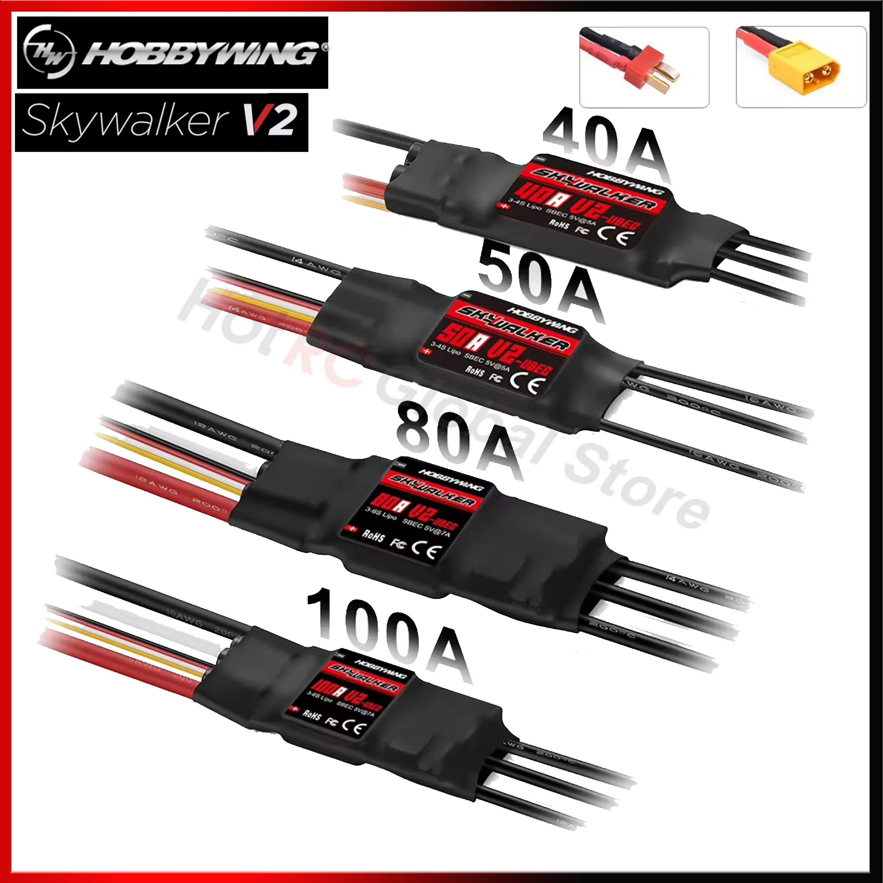Drone Rc Leading - Контроллер скорости HOBBYWING Skywalker V2 Series,