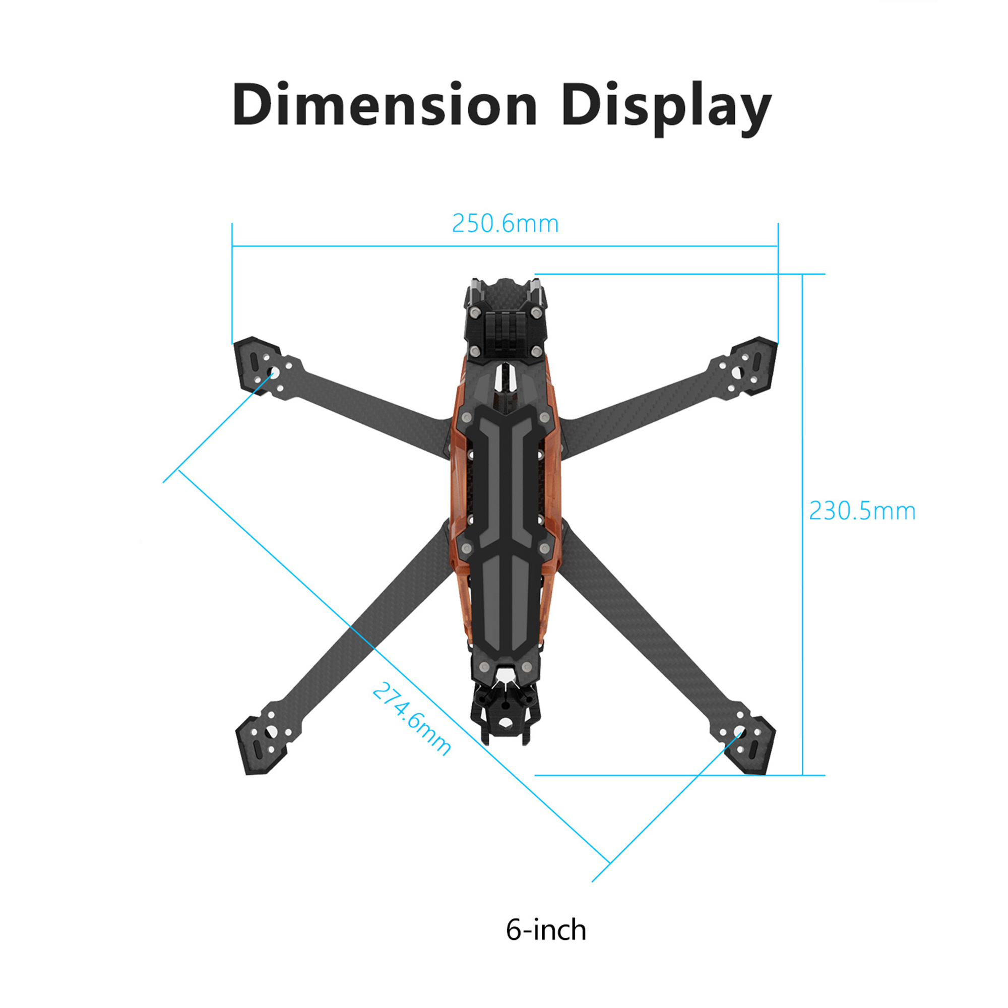 Рама из углеродного волокна GE – обзор и цена Drone Rc Leading